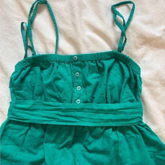 Garage 2000’s Baby doll tank top with a bow and polka dot print in blue - Picture 4 of 8